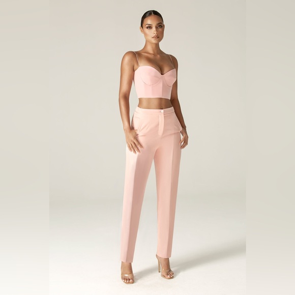 Alieva Cleo tailored straight pants soft pink - Picture 5 of 5